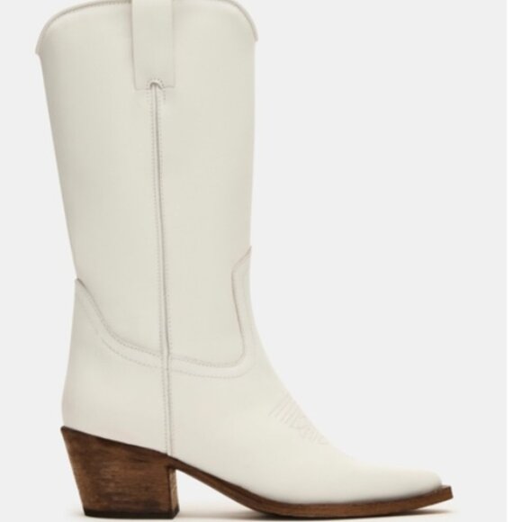 Steve Madden: Albany White Leather - Picture 1 of 7